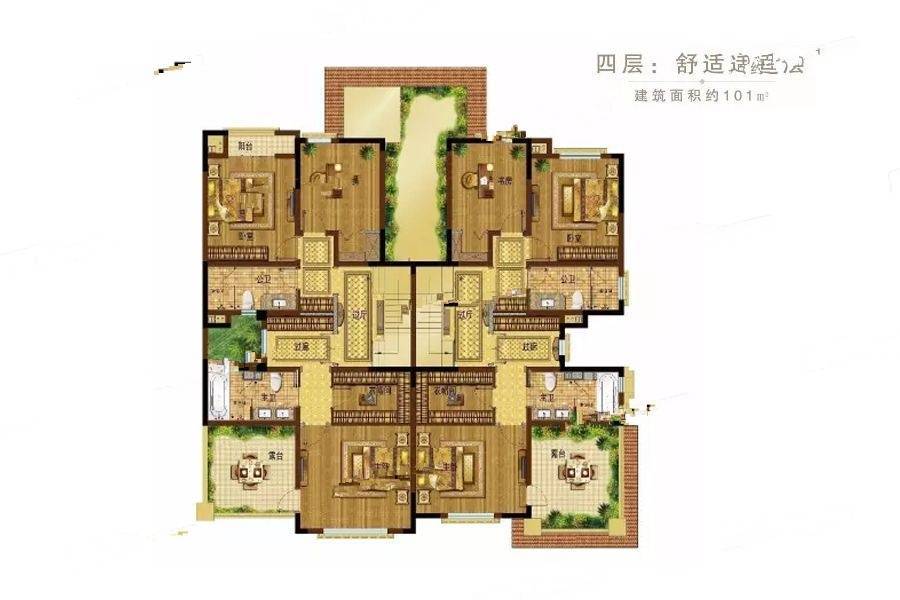 虞园5室2厅3卫228㎡户型图