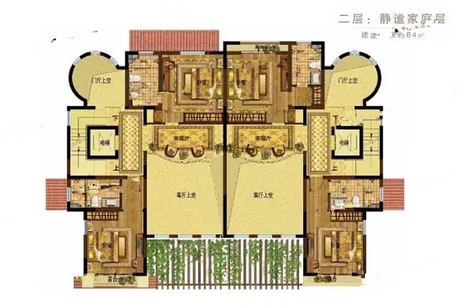 虞园6室3厅6卫413㎡户型图