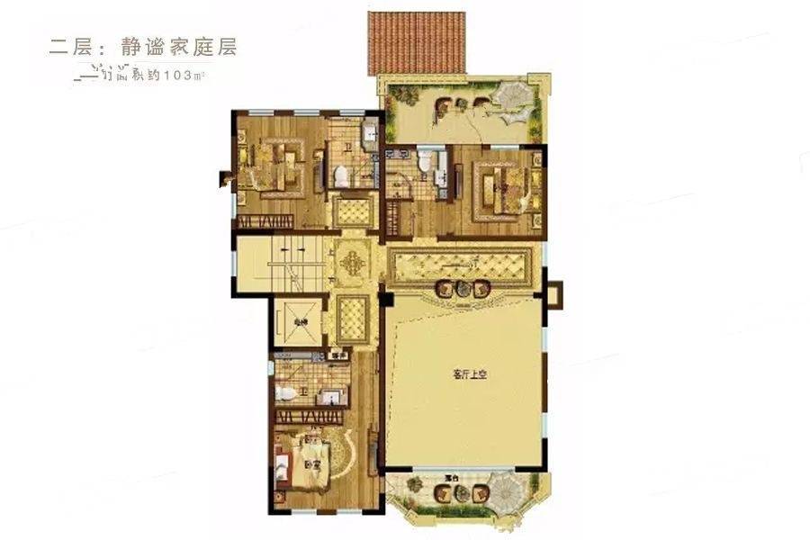 虞园4室3厅8卫511㎡户型图