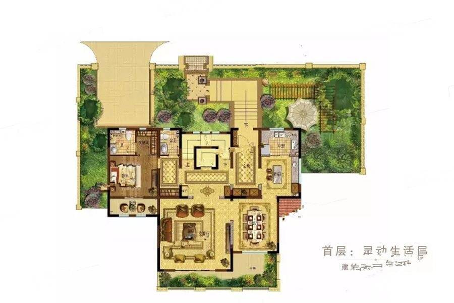 虞园4室3厅7卫546㎡户型图