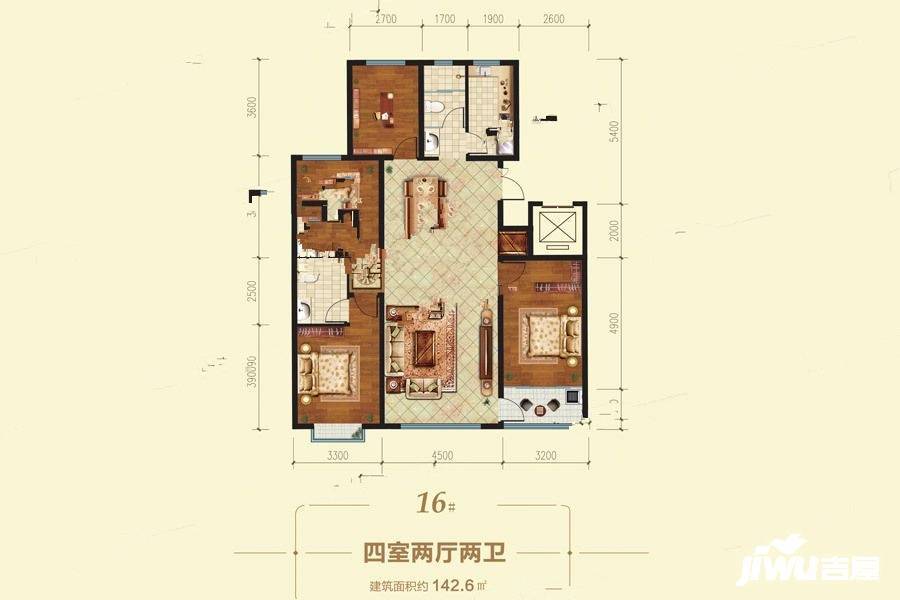 恆信陽光新城16號樓1戶型