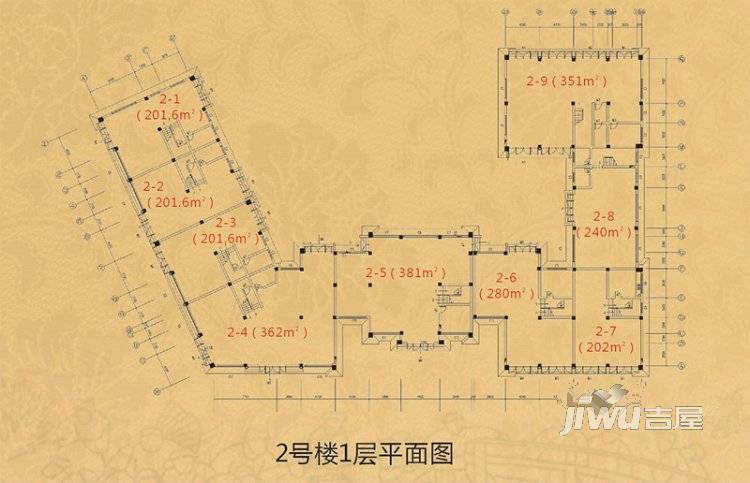 龙堤普通住宅2420㎡户型图