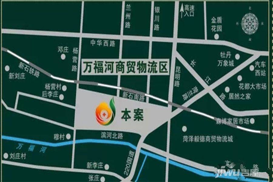 中国菏泽农贸博览城位置交通图图片