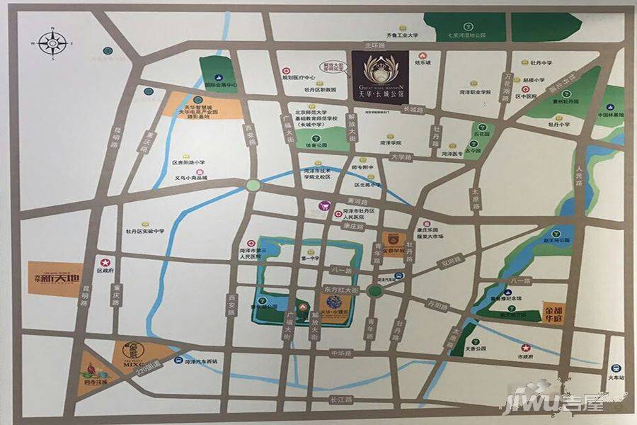 天华长城公馆位置交通图