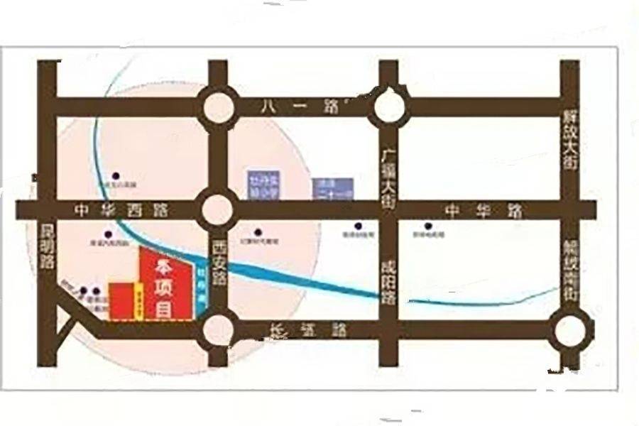 中达尚城学府位置交通图