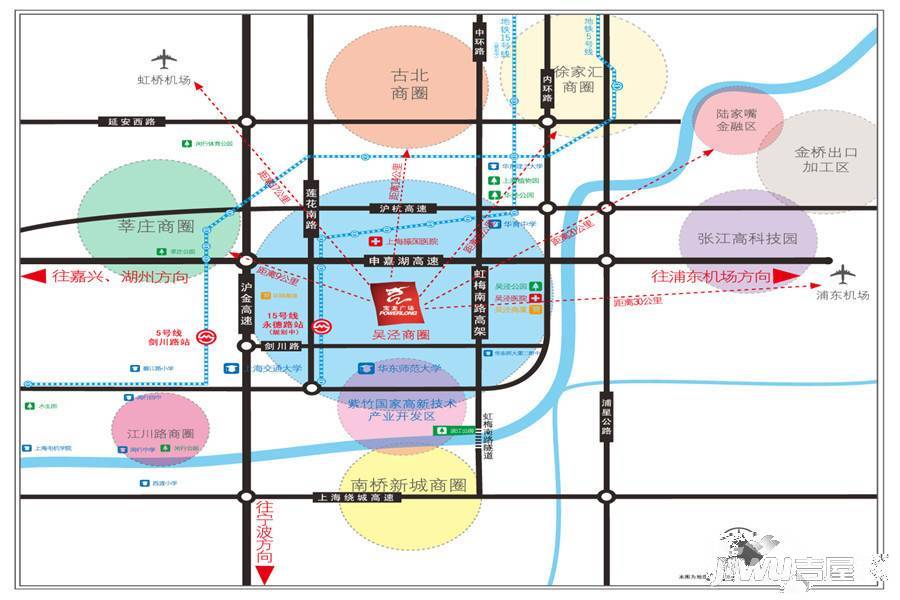 上海吴泾宝龙广场位置交通图图片