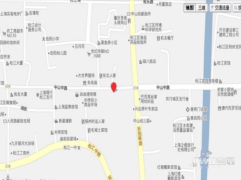 上海平高世贸中心位置交通图