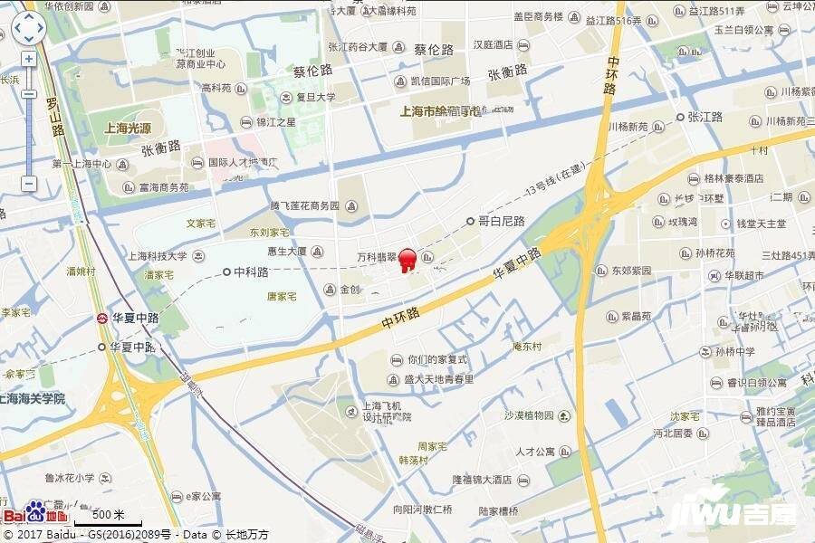 张江兴科苑位置交通图图片