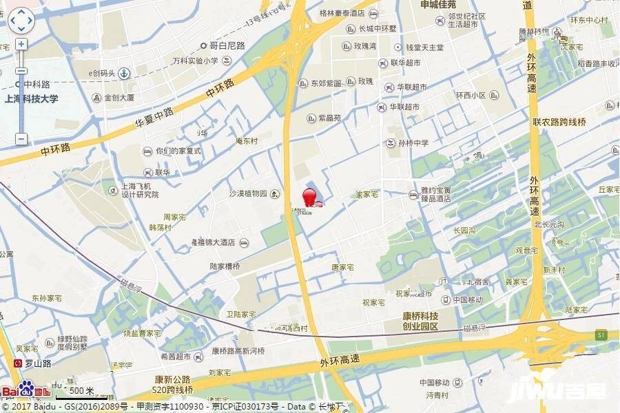 张江南区配套生活基地A3-06地块位置交通图