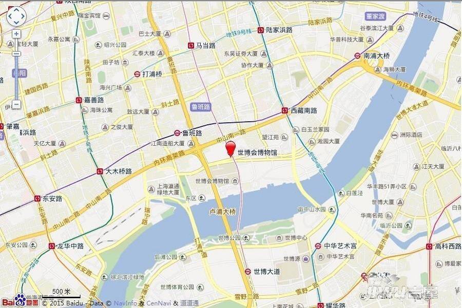 绿地黄浦滨江位置交通图图片