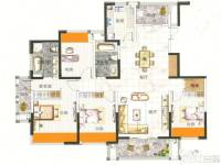 中环国际公寓三期4室4厅2卫169.6㎡户型图