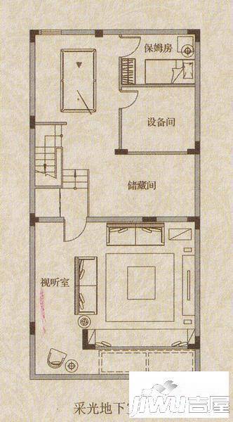 红墅1858别墅4室2厅4卫213.4㎡户型图