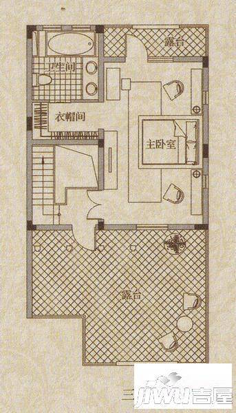 红墅1858别墅4室2厅4卫213.4㎡户型图