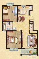 新城明珠园2室2厅1卫93㎡户型图