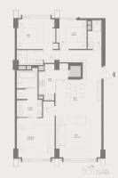 华侨城苏河湾行政公馆3室2厅3卫165㎡户型图