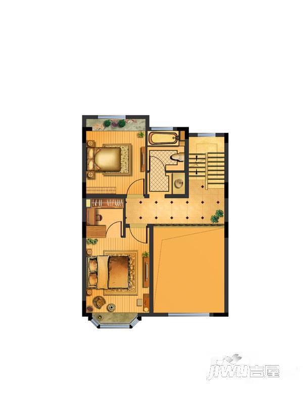 三盛松江颐景园别墅4室2厅4卫175㎡户型图