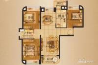 合景万景峰3室2厅1卫95㎡户型图