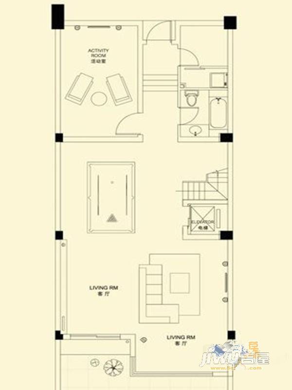 中邦城市艺墅3室2厅4卫320㎡户型图