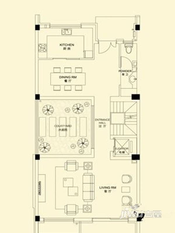 中邦城市艺墅3室2厅4卫320㎡户型图