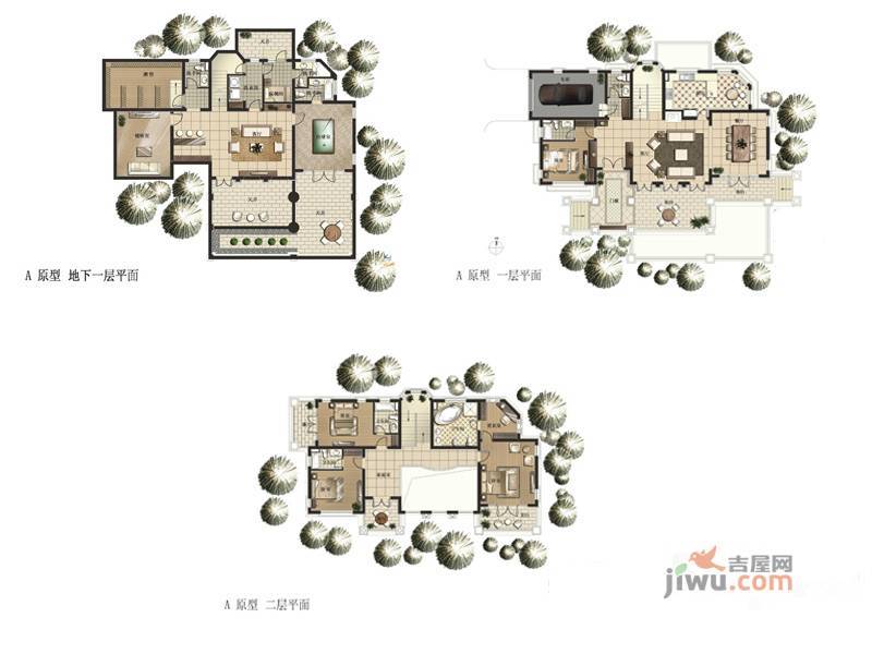 东海御庭4室2厅3卫346.8㎡户型图