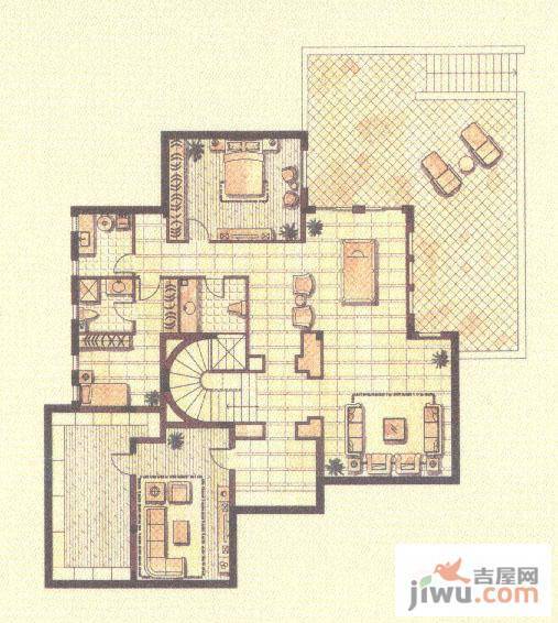 天马花园高尔夫别墅3室3厅2卫561.6㎡户型图