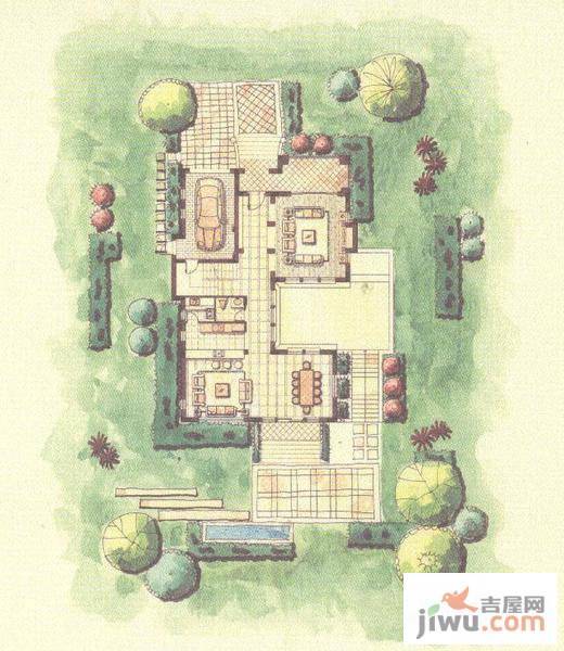 天马花园高尔夫别墅3室3厅3卫440㎡户型图