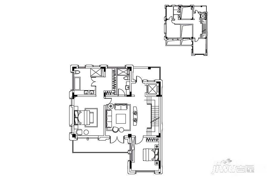 铂悦滨江7室3厅6卫253㎡户型图