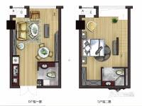 红星国际广场二期普通住宅43㎡户型图