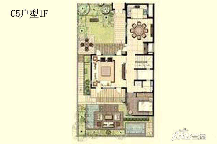 春江美庐别墅5室6厅7卫190㎡户型图