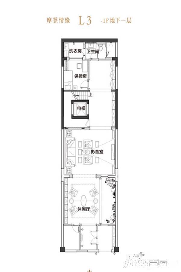 大华伊斐墅6室3厅6卫206㎡户型图