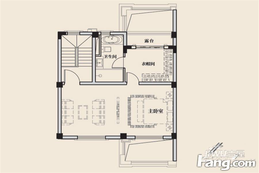 中海悦府别墅3室4厅3卫160㎡户型图