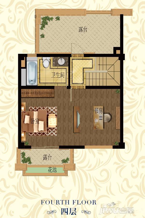 东滩雍禧2室3厅2卫115㎡户型图