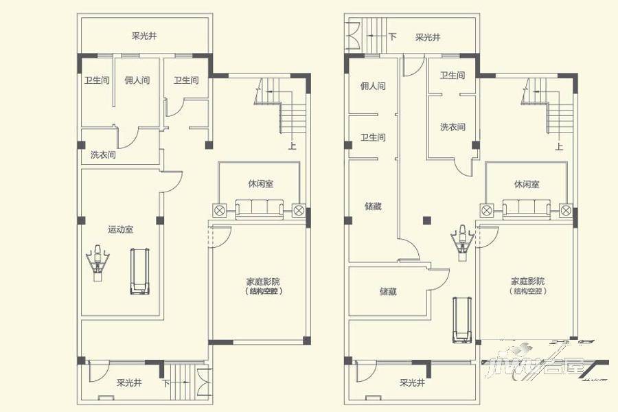 吉宝佘山御庭5室3厅3卫295㎡户型图