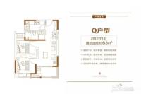 当代万国府MOMA2室2厅1卫63㎡户型图