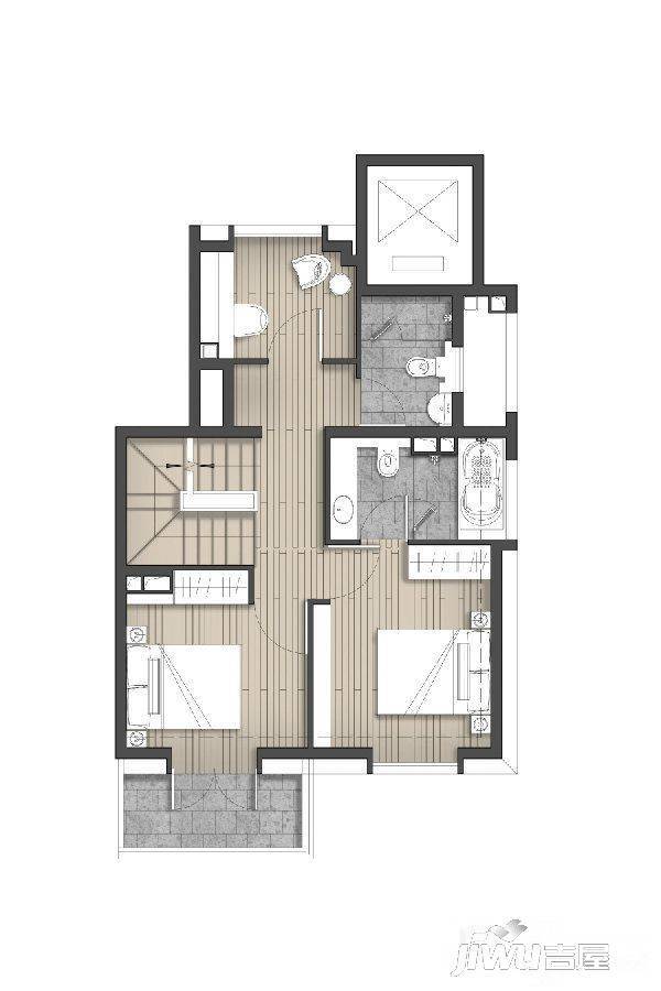 宫园巧筑4室2厅3卫146㎡户型图