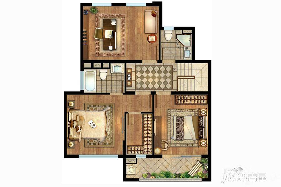 新华联奥莱悦府6室5厅4卫155㎡户型图