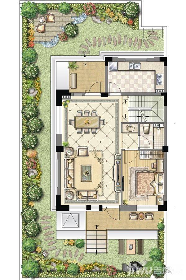 朱家角新城观澜府3室4厅3卫180㎡户型图