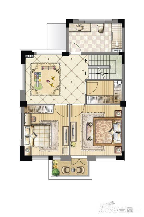 朱家角新城观澜府3室4厅3卫180㎡户型图