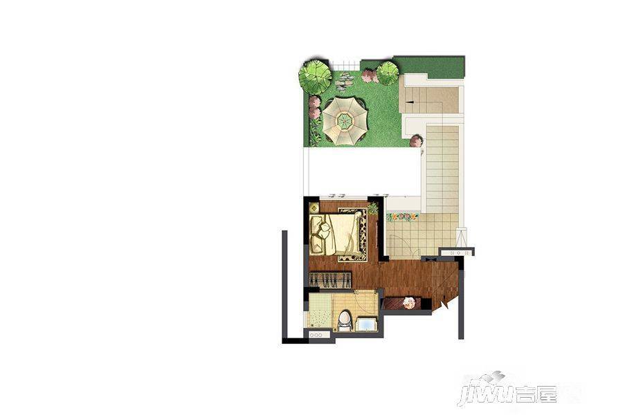 万科有山3室3厅2卫110㎡户型图