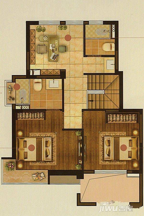 中南君悦府4室3厅3卫132㎡户型图