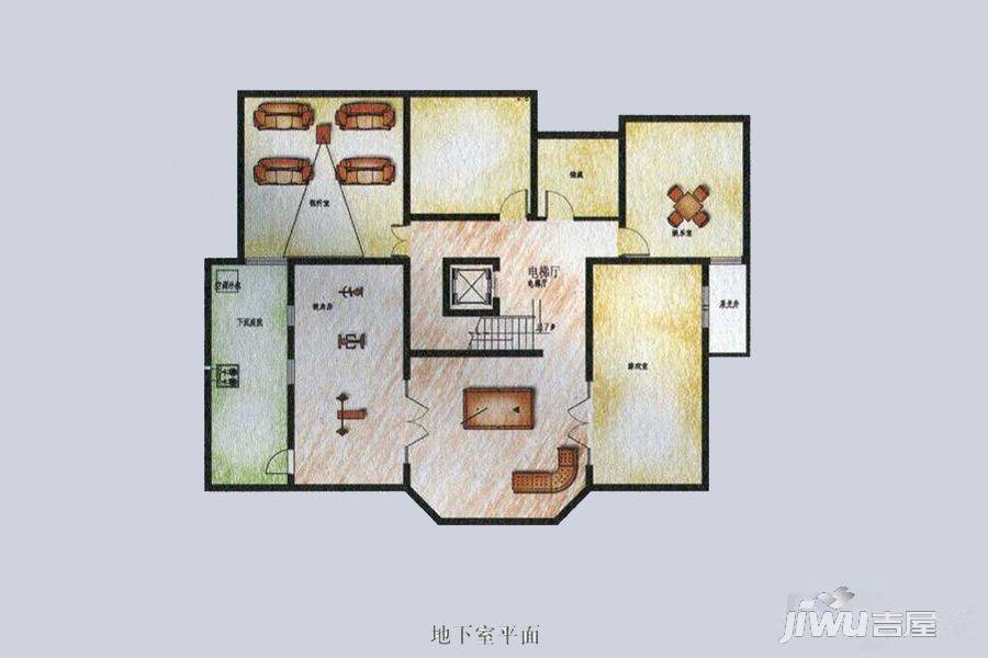 湖山在望花园5室2厅5卫548.9㎡户型图