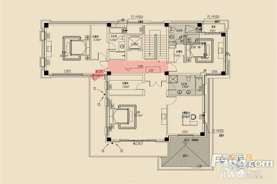 一品漫城四期壹品别墅5室3厅5卫330㎡户型图