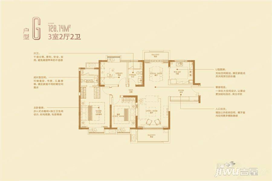 上海西环中心星信名邸
                                                            3房2厅2卫
