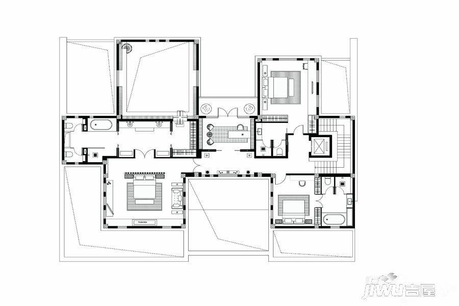 品臻園安麓别业4室4厅5卫975㎡户型图