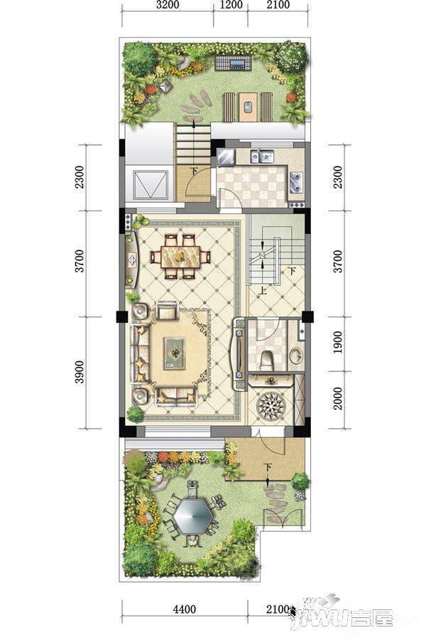 朱家角新城观澜府4室3厅4卫160㎡户型图