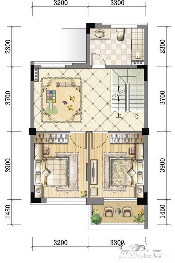 朱家角新城观澜府4室3厅4卫160㎡户型图