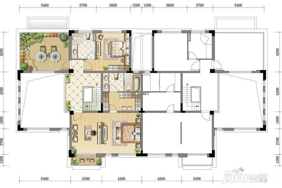 朱家角新城观澜府7室3厅4卫260㎡户型图