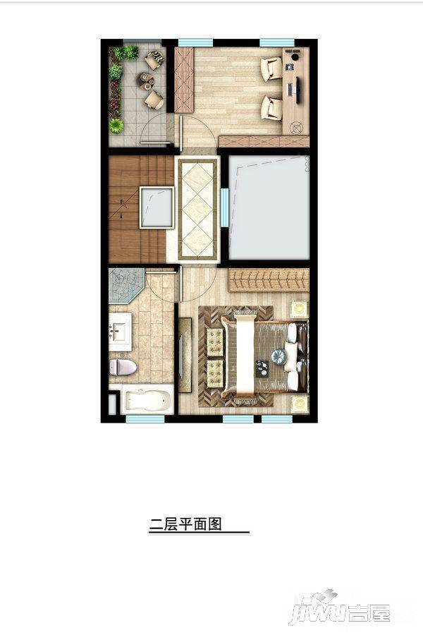 路劲佘山院子3室2厅3卫121㎡户型图