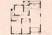 浦发罗兰翡丽3室2厅2卫117㎡户型图