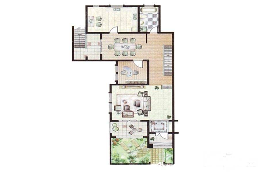 天和湖滨艺墅4室2厅3卫219㎡户型图